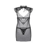Комбинация и стринги Candy Girl Luscious, черный, XL