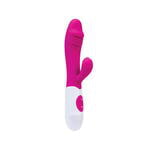 Вибратор с клиторальным стимулятором TOYFA A-Toys Area, силикон, розовый, 19,5 см