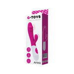 Вибратор с клиторальным стимулятором TOYFA A-Toys Area, силикон, розовый, 19,5 см