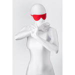Маска Anonymo, PU кожа, красная, 65 см