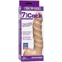 Насадка Харнесс с мошонкой Vac-U-Lock™ - 7 Raging hard-On Cock - Vanilla