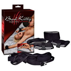 Фиксация для рук с привязью на кровать Bad Kitty Bettfesselset