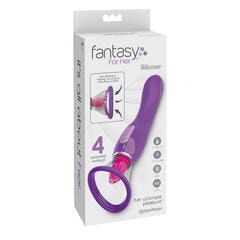 Вибростимулятор с помпой и язычком Fantasy For Her Her Ultimate Pleasure