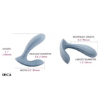 Erica Интерактивный вибромассажер, синий