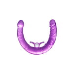 Фаллоимитатор двусторонний с вибропулей TOYFA Double Dildo with Vibro Bullet, TPR, фиолетовый, 35 см