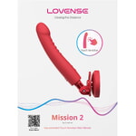Вибратор LOVENSE Mission 2 с креплением, красный