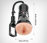 Мастурбатор вагина в тубе с вакуумной помпой Wet Pussies, Super Sucker XXL Stroker